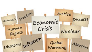 problème-du-monde-de-panneau-de-signe-de-protestation-25524891
